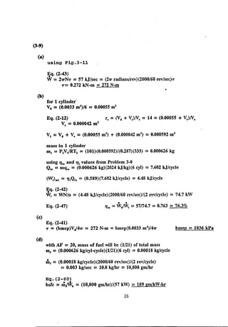 Solution manual internal combstion engine by willard w. pulkrabek