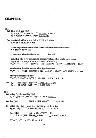 Solution manual internal combstion engine by willard w. pulkrabek