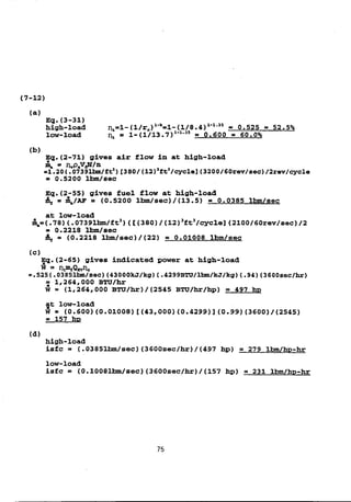 Solution manual internal combstion engine by willard w. pulkrabek