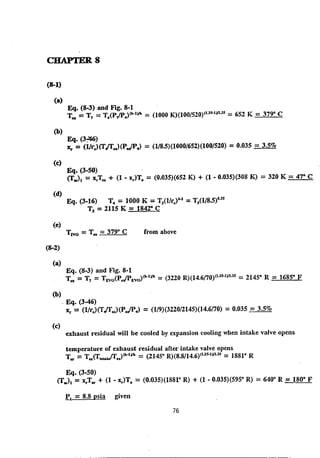 Solution manual internal combstion engine by willard w. pulkrabek