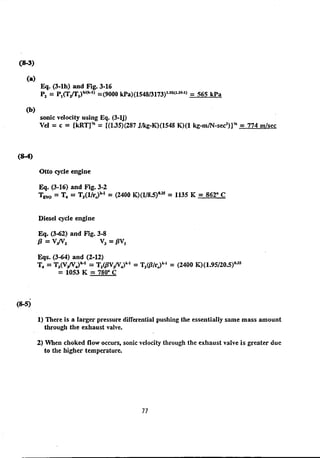 Solution manual internal combstion engine by willard w. pulkrabek
