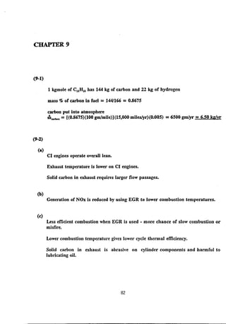 Solution manual internal combstion engine by willard w. pulkrabek