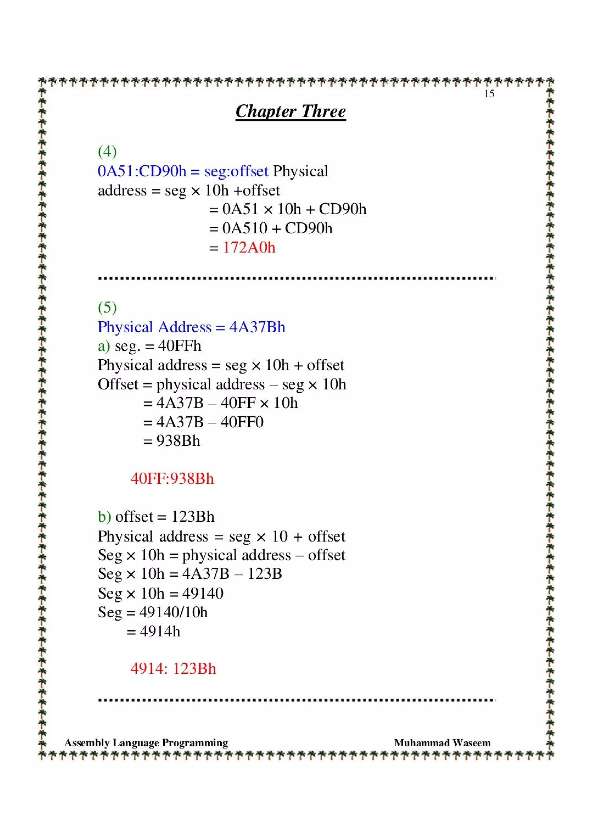 Solution manual of assembly language programming and organization of ...