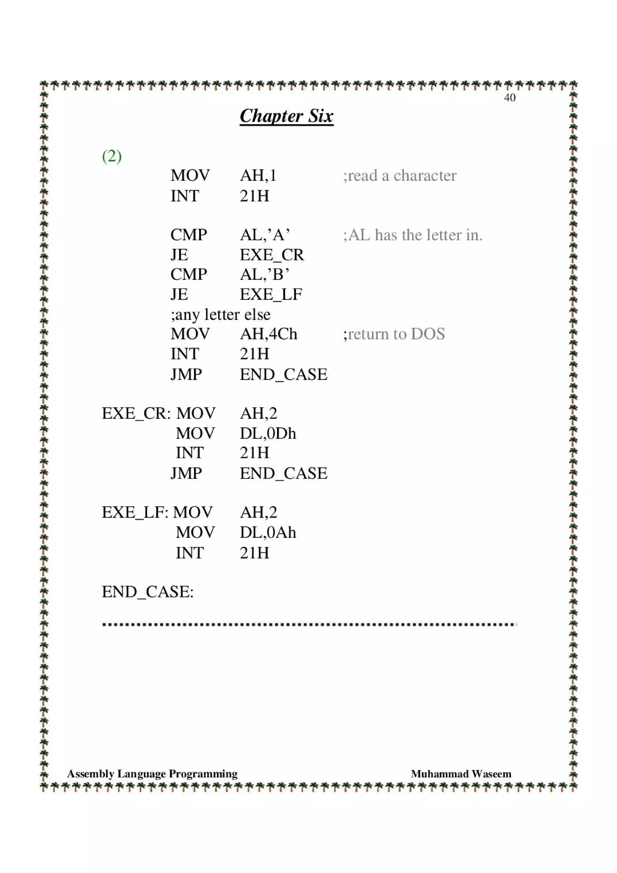 Solution manual of assembly language programming and organization of ...