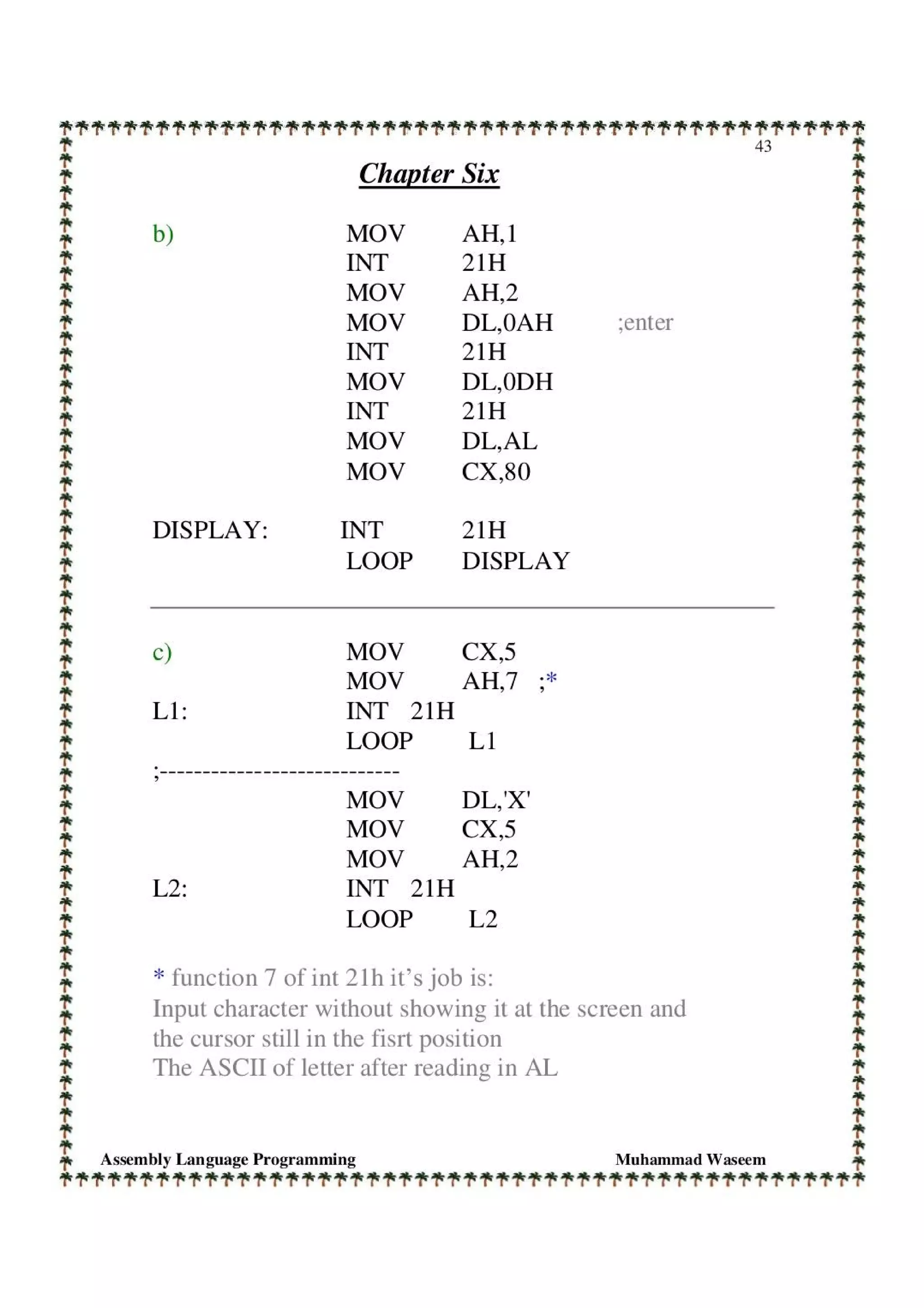 Solution manual of assembly language programming and organization of ...