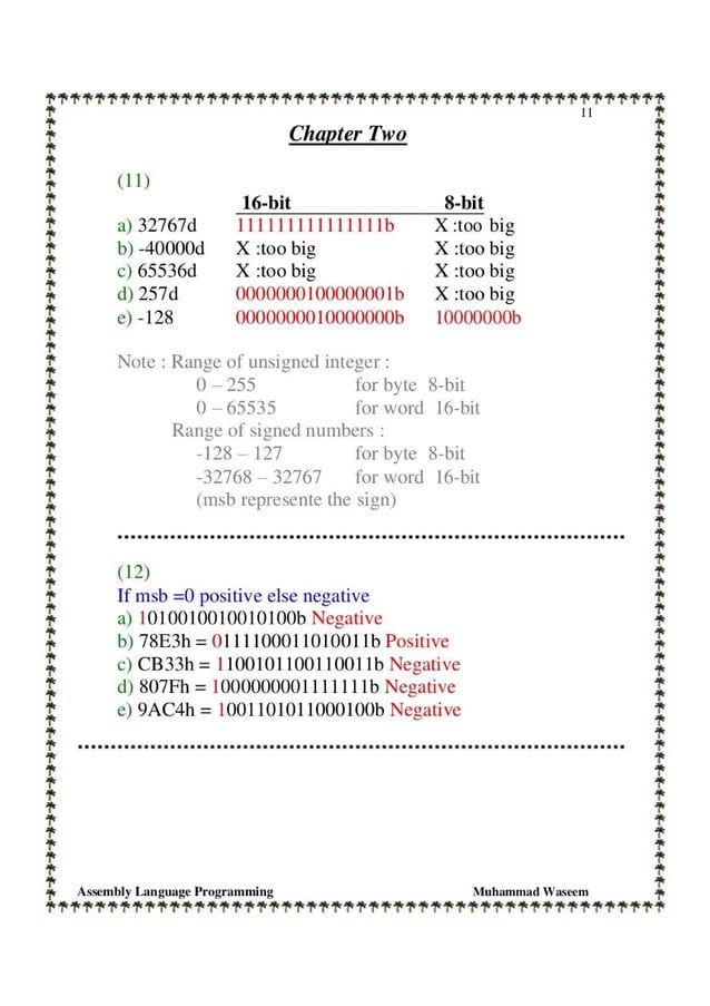 Solution manual of assembly language programming and organization of