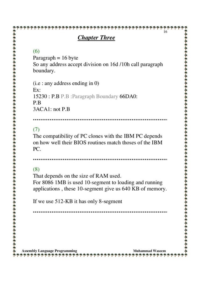Solution manual of assembly language programming and organization of