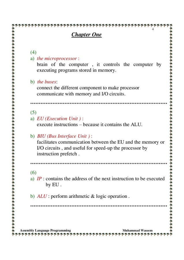 Solution manual of assembly language programming and organization of