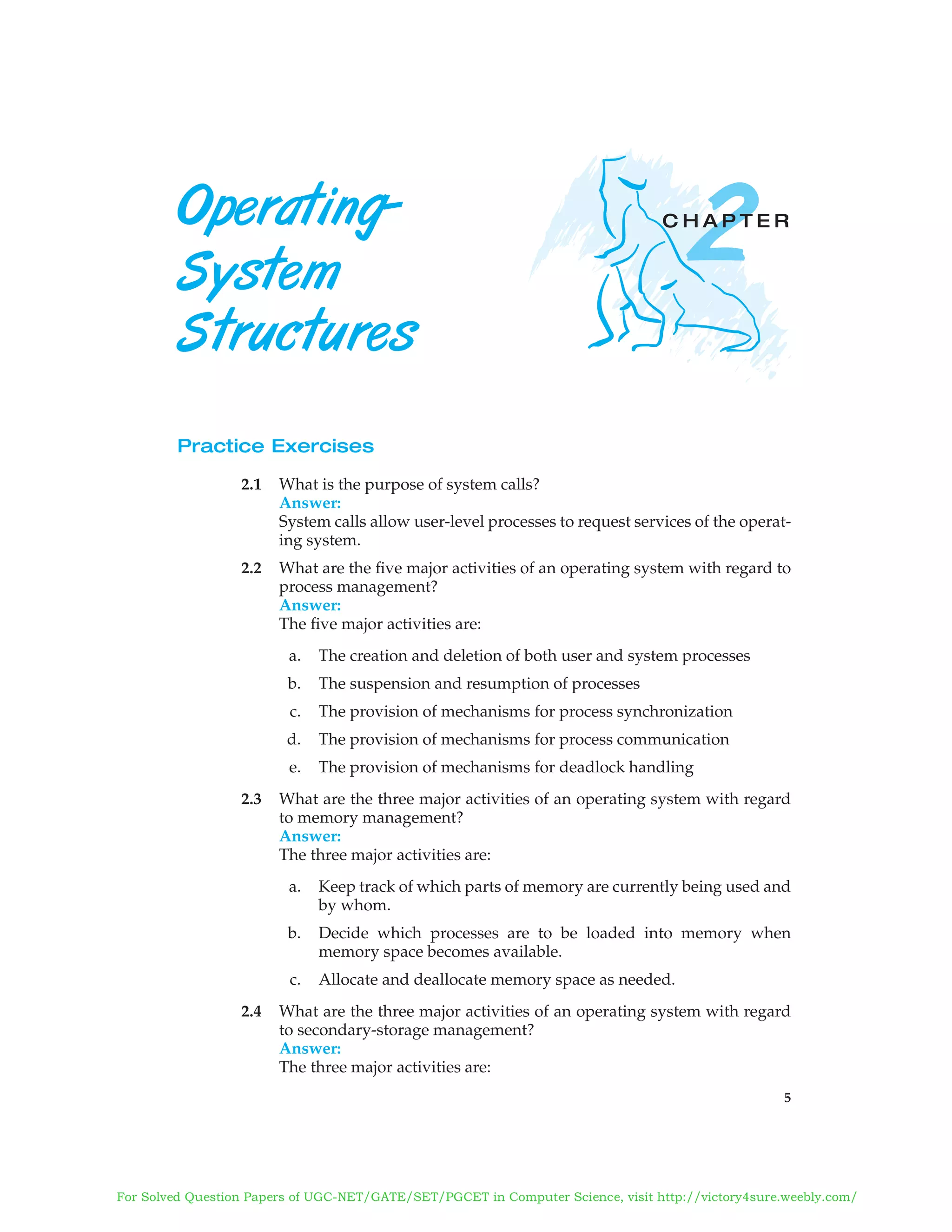 SOLUTION MANUAL OF OPERATING SYSTEM CONCEPTS BY ABRAHAM SILBERSCHATZ ...
