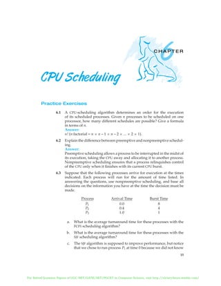 SOLUTION MANUAL OF OPERATING SYSTEM CONCEPTS BY ABRAHAM SILBERSCHATZ ...