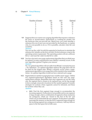 SOLUTION MANUAL OF OPERATING SYSTEM CONCEPTS BY ABRAHAM SILBERSCHATZ ...
