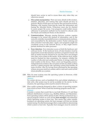 SOLUTION MANUAL OF OPERATING SYSTEM CONCEPTS BY ABRAHAM SILBERSCHATZ ...
