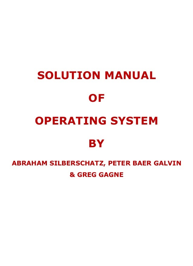 operating system concepts 9th edition solutions operating system concepts 9th edition solutions