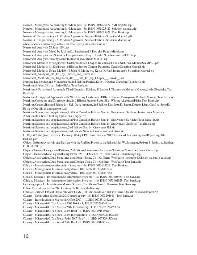 solution manual test bank 2018