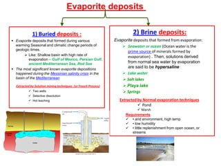 • Subsurface sulfur recovered
by the Frasch Process:
 superheated water pumped
down into deposit, melting the
sulfur and forcing it up the
recovery pipe with the water
I) FRASCH PROCESS
Prof. Dr. H.Z. Harraz Presentation
Solution mining
02-Feb-16
 
