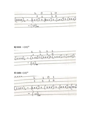 solved questions of binary system | DOCX