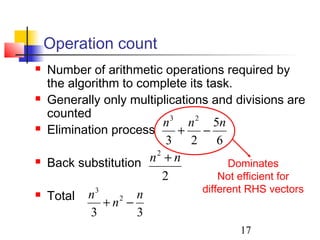 Solution of linear system of equations | PPT