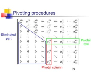 Solution of linear system of equations | PPT