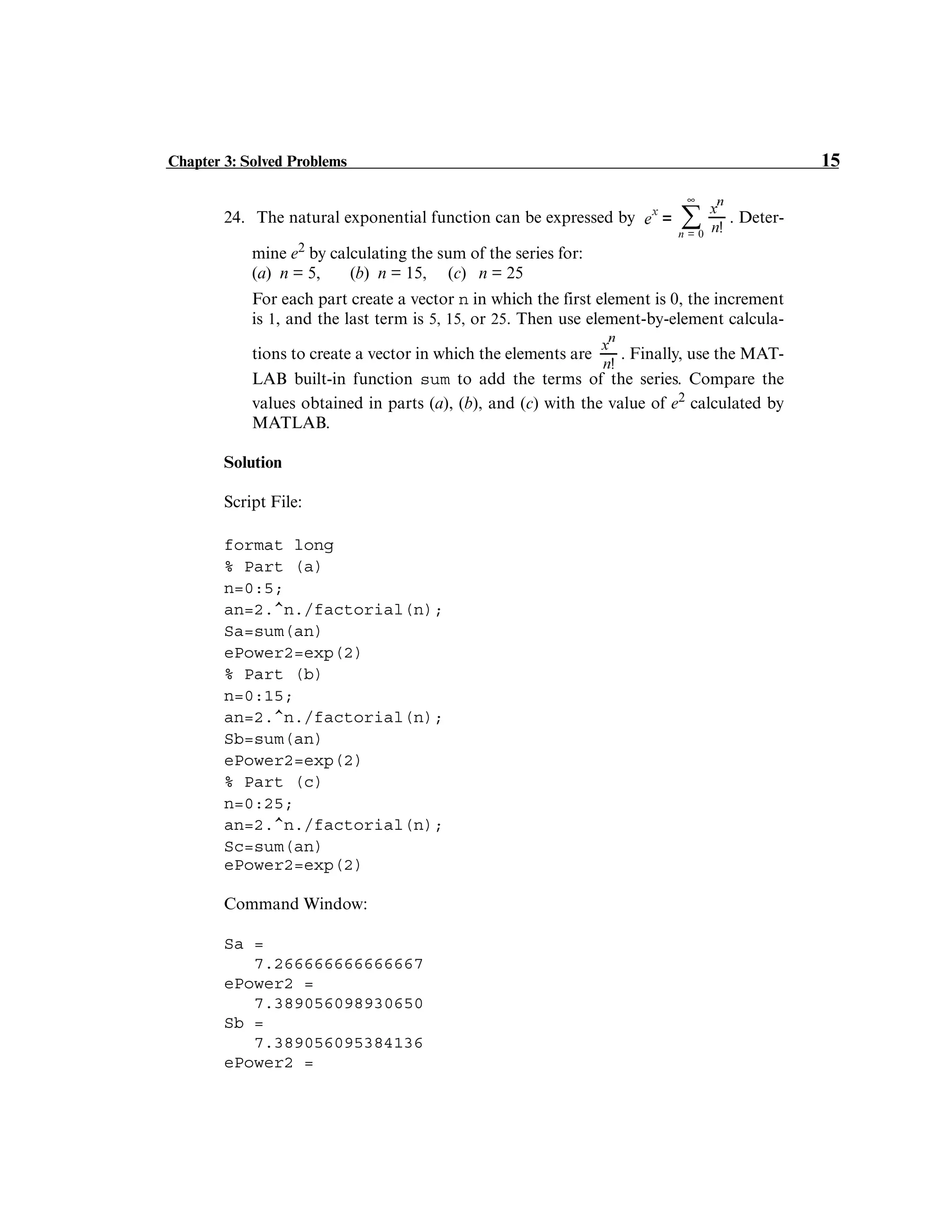 Solution of matlab chapter 3 | PDF | Programming Languages | Computing