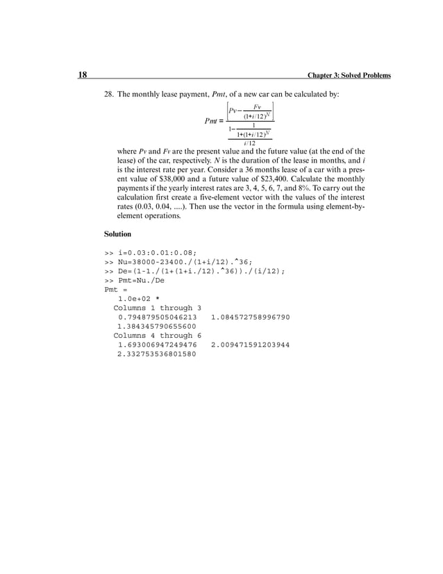 Solution of matlab chapter 3 | PDF | Programming Languages | Computing