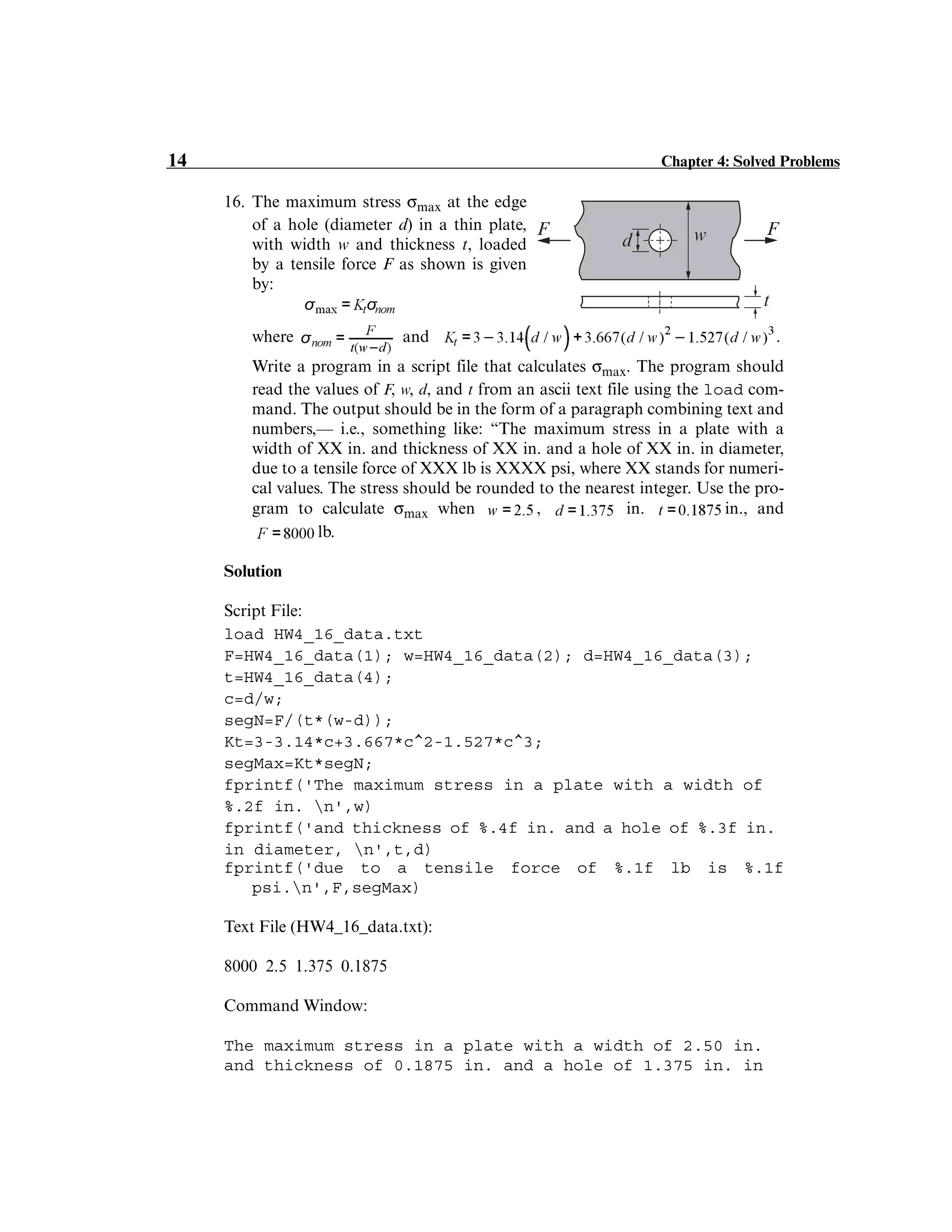 Solution of matlab chapter 4 | PDF | Chemistry | Science