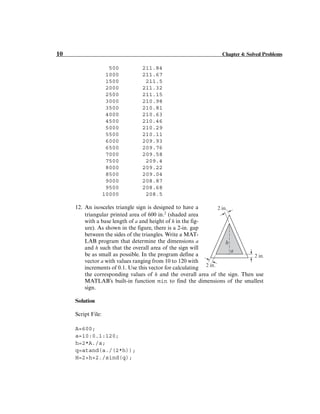 Solution of matlab chapter 4 | PDF | Chemistry | Science