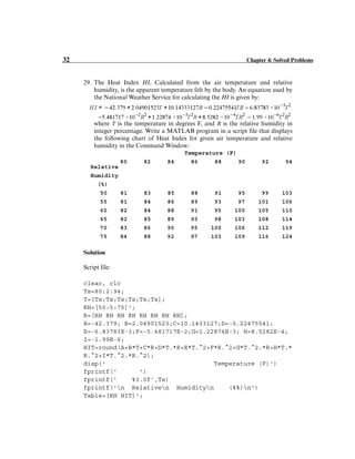 Solution of matlab chapter 4 | PDF