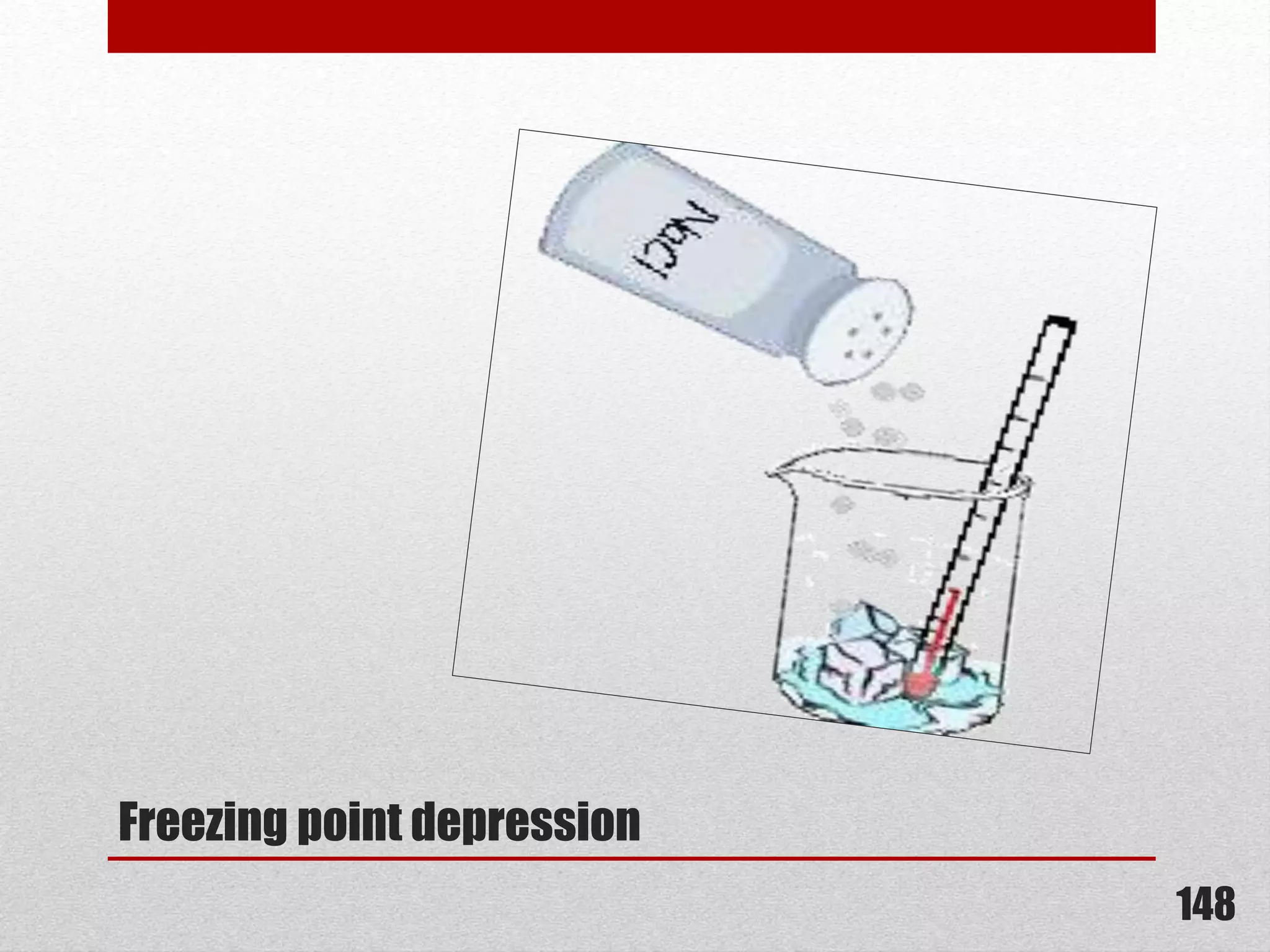 Freezing point depression
148
 