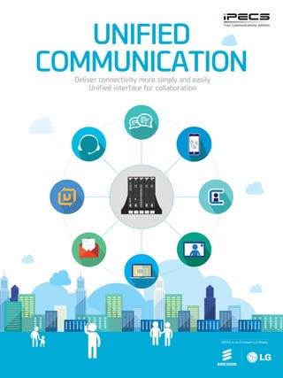 UNIFIED
COMMUNICATIONDeliver connectivity more simply and easily
Unified interface for collaboration
 