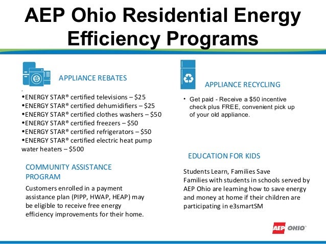 Aep Ohio Appliance Rebate