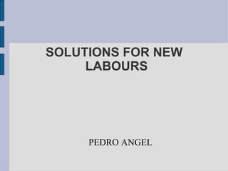SOLUTIONS FOR NEW LABOURS PEDRO ANGEL 