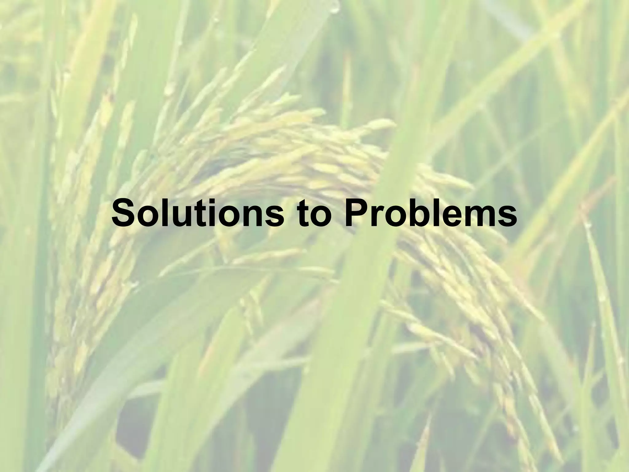 Solutions to Problems
 