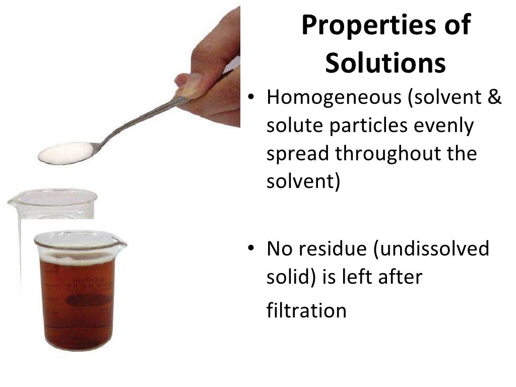 Properties of Solutions