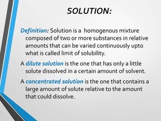 Preparation Of Solutions | PPT