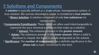 The solute and solvent solution for pharmd 1st proof. | PPTX