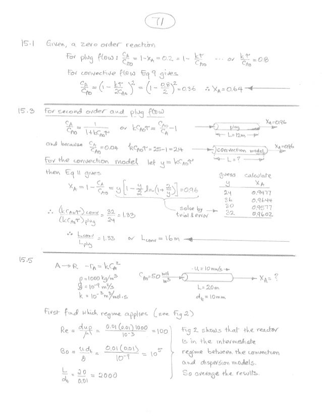 Solutions Levenspiel
