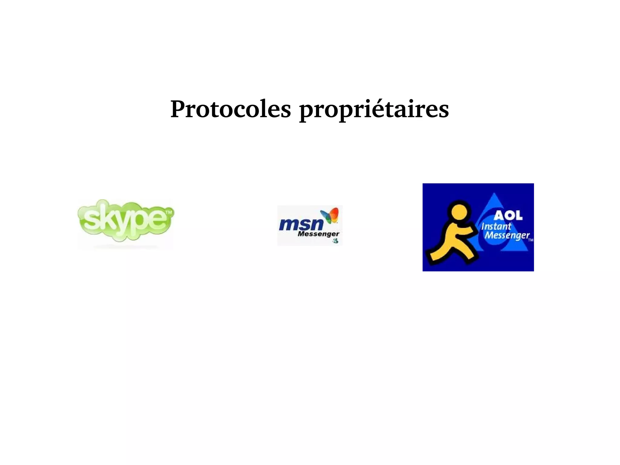 Protocoles propriétaires 
