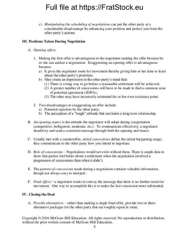Essentials of Negotiation 6th edition by Lewicki Barry Saunders solut…
