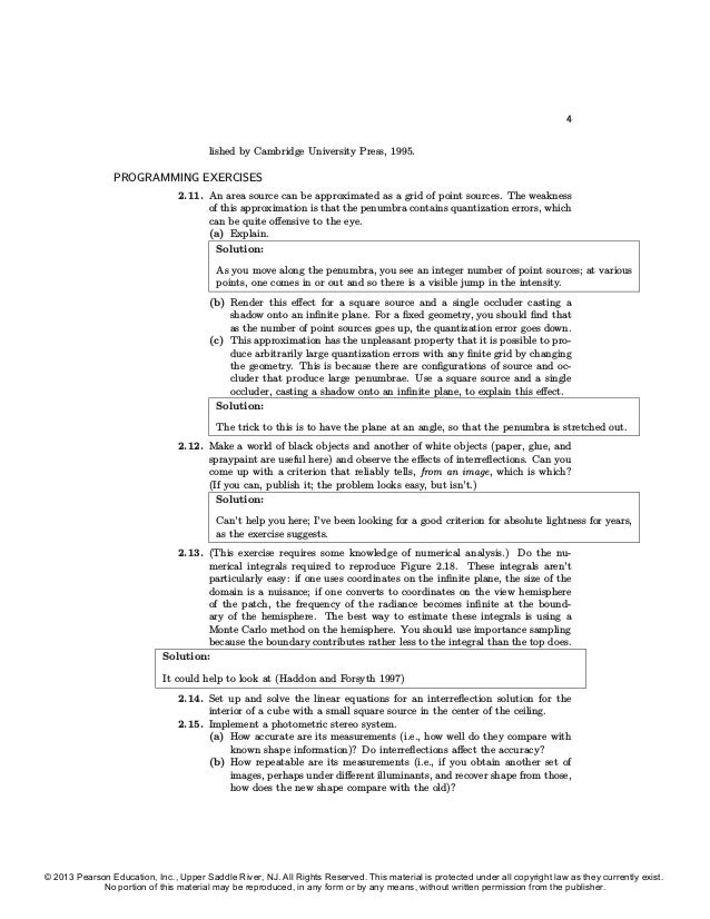 Solutions Manual for Computer Vision A Modern Approach 2nd Edition by…