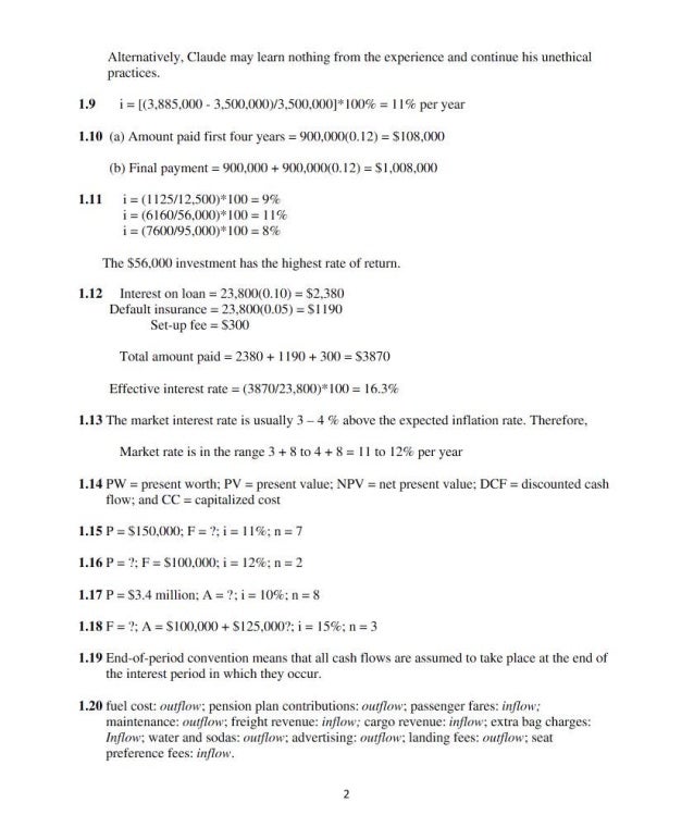 Basics of engineering economy solutions picture