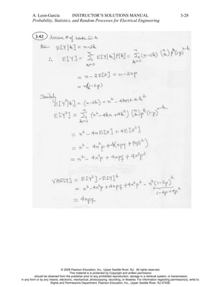 Random Complex Electrical Engineering Formula Solutions Manual for Probability Statistics And Random Processes For ...