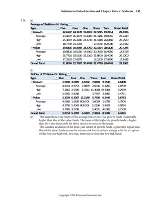Solutions Manual for Statistics For Managers Using Microsoft Excel 7th ...