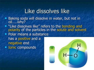 Like Dissolves Like Examples Solutions | PPT