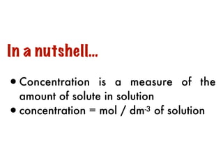Solutions+and+Concentration Science Slideshow | PDF