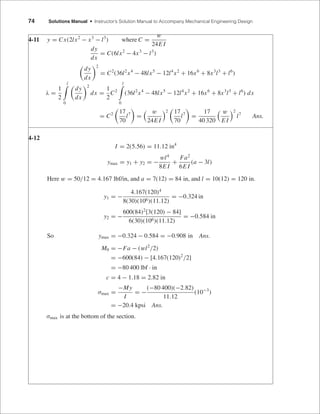 Solutions completo elementos de maquinas de shigley 8th edition | PDF