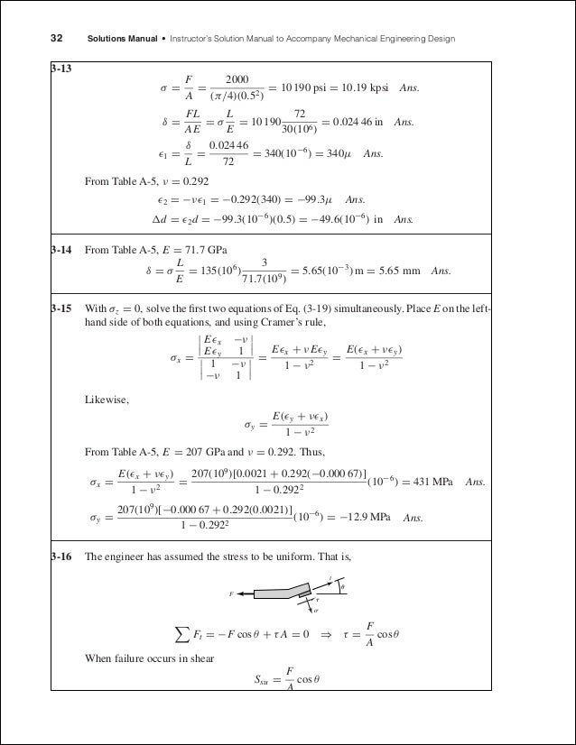 Solutions Completo Elementos De Maquinas De Shigley 8th Edition
