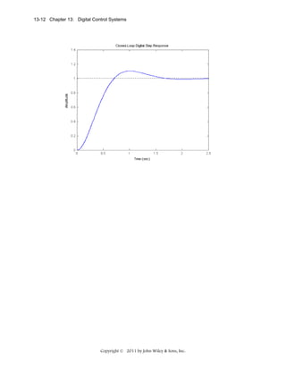 13-12 Chapter 13: Digital Control Systems

Copyright © 2011 by John Wiley & Sons, Inc.

 