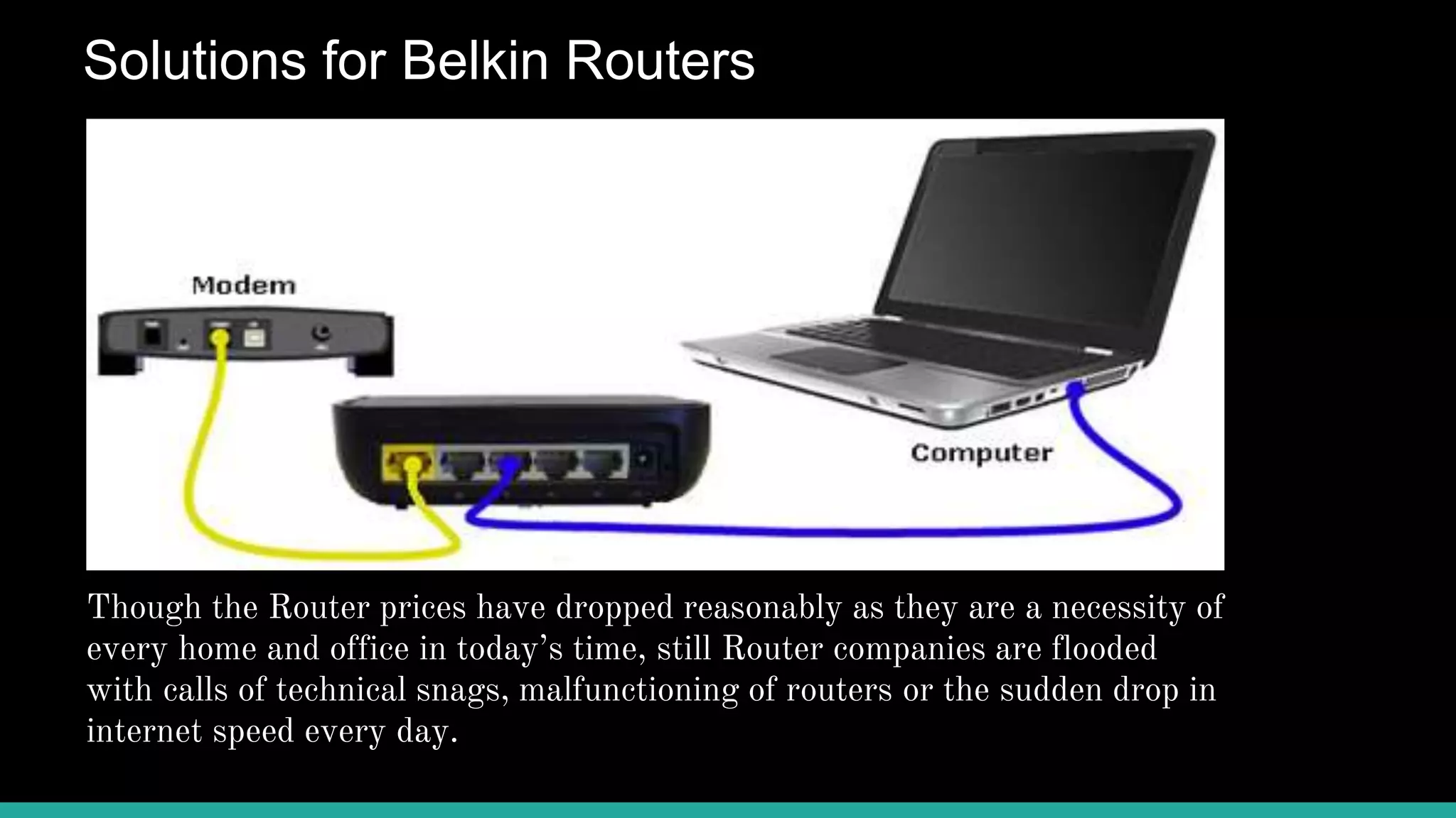 Solutions for belkin routers | PPTX