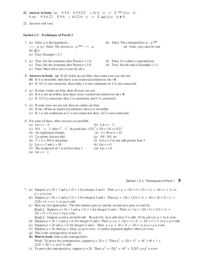 Solutions Manual For Analysis With An Introduction To Proof 5th Editi