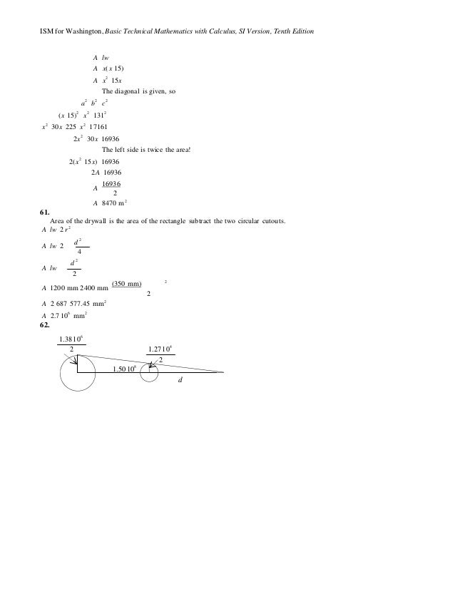Basic technical mathematics with calculus 10th edition pdf snomart